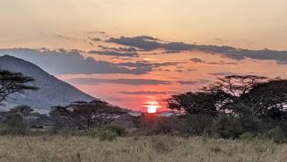 Sunset in the Serengeti on the Tanzania Spiritual Tour with Amy Pattee COlvin