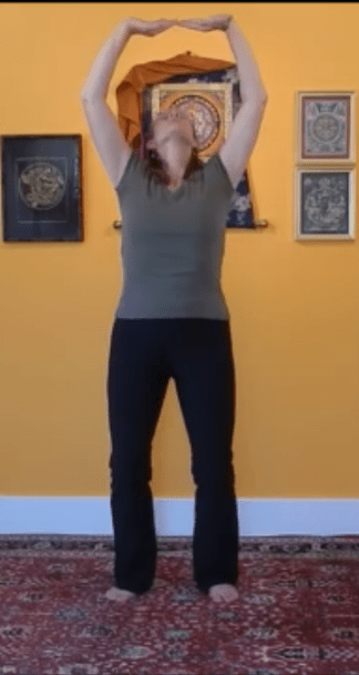 Supporting the Sky is an easy qigong move that helps you reduce stress.