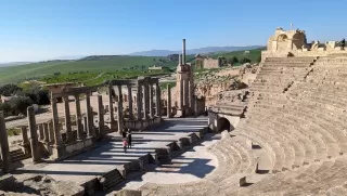 On the Tunisia Spiritual Tour we'll explore the ancient Roman city of Dougga.